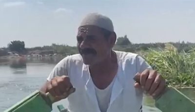 مواطن بالجيزة يستغيث بعد غرق منزله بسبب ارتفاع منسوب النيل: بربي 4 أيتام ملهمش مأوى ولا مصدر رزق