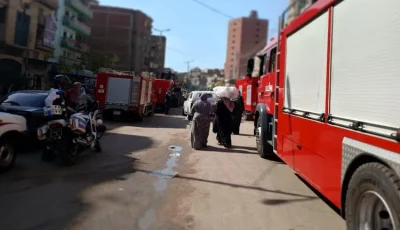 حريق هائل بمصنع بلاستيك في العاشر من رمضان